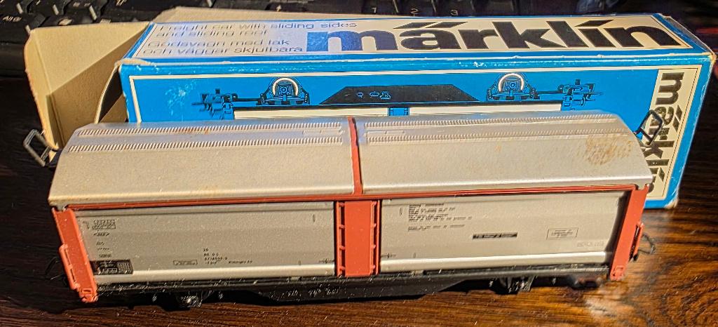 3422. Marklin H0 schuifpaneelwagen., Ophalen of Verzenden, Gebruikt, Wagon