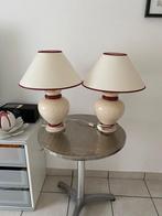 2 abats jour en porcelaine - état impeccable, Maison & Meubles, Lampes | Lampes de table, Enlèvement