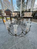 Grote vintage kroonluchter – met kristallen hangers, Antiek en Kunst, Ophalen