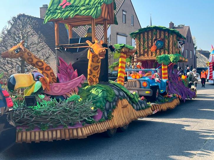 Carnavalswagen thema jungle, Hobby & Loisirs créatifs, Articles de fête, Utilisé, Autres types, Enlèvement