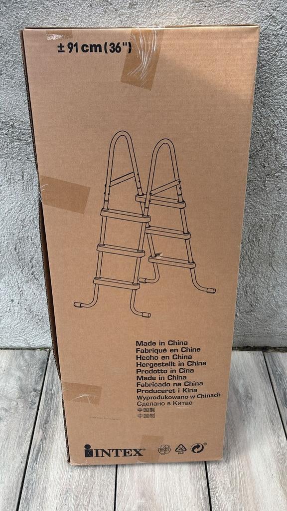 Intex zwembadladder 91cm, Tuin en Terras, Zwembad-toebehoren, Ophalen of Verzenden, Nieuw, Ladder