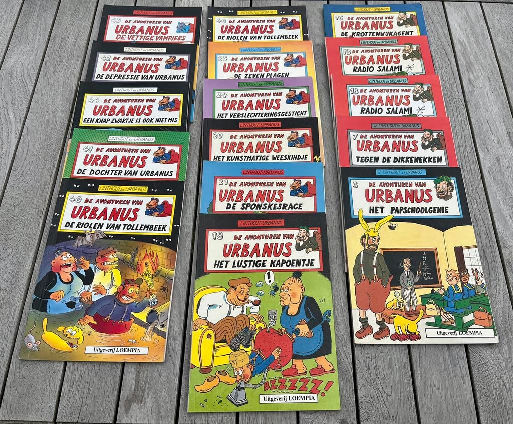 Complete set Urbanus strips – 16 nummers – mooie staat, Ophalen, Zo goed als nieuw