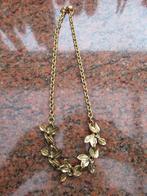 Halsketting met bloemen, Bijoux, Sacs & Beauté, Colliers, Enlèvement ou Envoi, Utilisé, Or, Autres matériaux