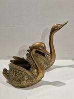 Vintage Mid-Century koper  zwaan Planten Set van 2  , retro, Ophalen of Verzenden, Koper