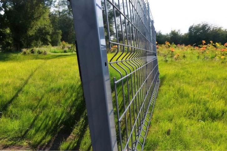 Promo! 20 draadpanelen 193cm hoog antraciet + palen, Tuin en Terras, Gaas en Draad, Nieuw, Ophalen