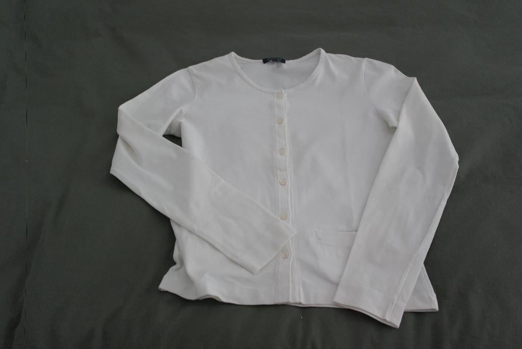 witte gilet mer du nord 14 jaar, Kinderen en Baby's, Kinderkleding | Maat 164, Meisje, Trui of Vest, Mer du Nord, Ophalen of Verzenden