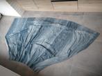Tenture rideau doublé occultant nuances bleu blanc 90x155cm, Comme neuf, Blanc, Enlèvement ou Envoi