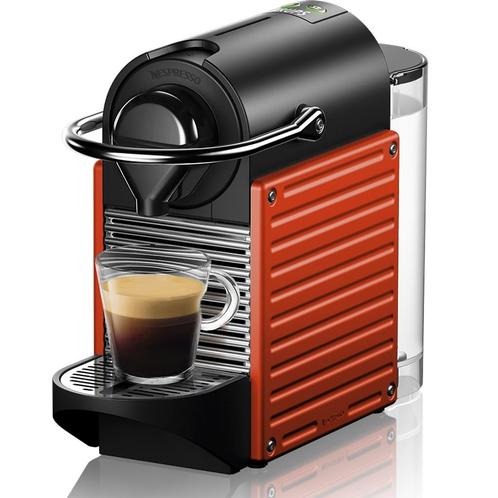 Nespresso Krups Pixie rood, Electroménager, Cafetières, Comme neuf, Dosettes et capsules de café, Cafetière, 1 tasse, Réservoir d'eau amovible