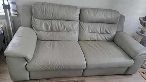 Lederen Zetel, Huis en Inrichting, Fauteuils, Zo goed als nieuw, Leer, 125 cm of meer, Ophalen