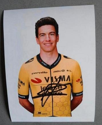Gesigneerde foto van Edoardo Affini.  beschikbaar voor biedingen