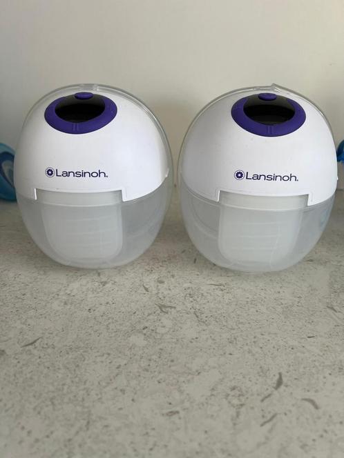 Lansinoh dubbele borstkolf - draadloos - 2j garantie, Kinderen en Baby's, Babyvoeding en Toebehoren, Zo goed als nieuw, Borstkolf