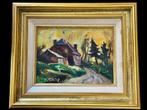 Yvonne TELLIER « Paysage de l’Ardenne » peinture Raty, Ophalen of Verzenden