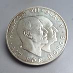 Noorwegen 25 kronen olaf v silver fdc topkwaliteit, Ophalen of Verzenden