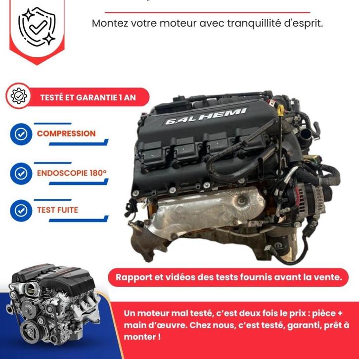 Jeep Grand Cherokee 6.4 hemi srt8 met volledige motor, Auto-onderdelen, Motor en Toebehoren, Jeep, Nieuw, Ophalen of Verzenden