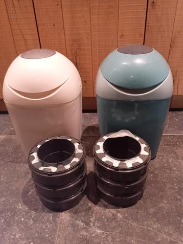 Luieremmers, luier vuilbakken Tommy tipper + 7 rollenzakken  beschikbaar voor biedingen