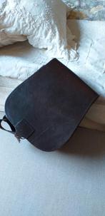 Lederen schoudertas zadeltas, Ophalen, Gebruikt, Bruin, Leer