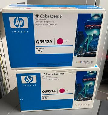 2 x HP Color Laserjet cartridge Q5953A NIEUW! 210€ voor de 2 beschikbaar voor biedingen
