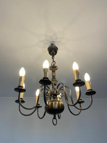 Lustre laiton 8 branches (let comprises) beschikbaar voor biedingen