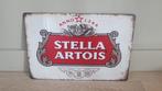 STELLA ARTOIS logo metalen vintage look wandplaat 20x30cm, Verzamelen, Biermerken, Nieuw, Reclamebord, Plaat of Schild, Stella Artois