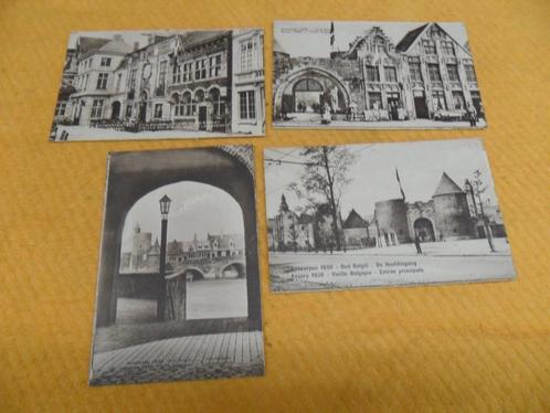 Vintage 4 cpa non voyagées Anvers 1930 état voir photos., Collections, Cartes postales | Belgique, Non affranchie, Anvers, 1920 à 1940