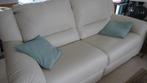 LEDEREN CANAPE (KLEUR GEBROKEN WIT), Huis en Inrichting, Ophalen, Gebruikt, Driepersoons, Leer