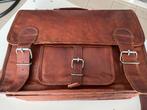 lederen laptoptas, boekentas, Cuir, 30 à 40 cm, Comme neuf, Brun