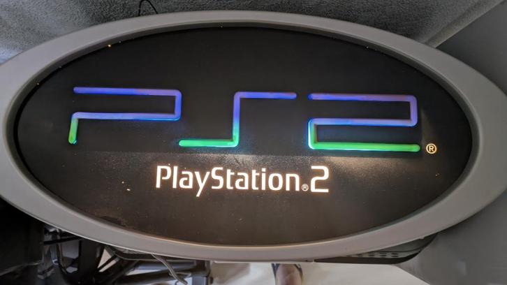 Playstation 2 Lichtreclame, Verzamelen, Merken en Reclamevoorwerpen, Gebruikt, Lichtbak of (neon) lamp, Ophalen