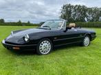 Alfa Romeo Spider 2.0 L - 1991, Auto's, Alfa Romeo, Radio, Beige, Cabriolet, Zwart