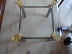 glazen salontafel, Huis en Inrichting, Ophalen, Vierkant, Modern, Minder dan 50 cm