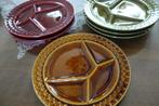 Jaren 70 SARREGUEMINES Franse BARBOTINE majolica fondueborde, Ophalen, Overige typen