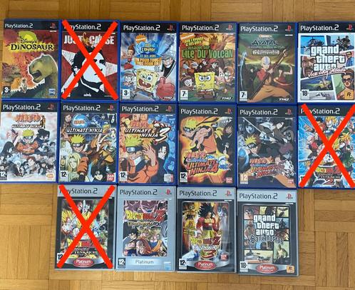 Jeux PS2 au choix (GTA, Naruto, Dragon Ball Z, etc.), Consoles de jeu & Jeux vidéo, Jeux | Sony PlayStation 2, Comme neuf, Enlèvement ou Envoi