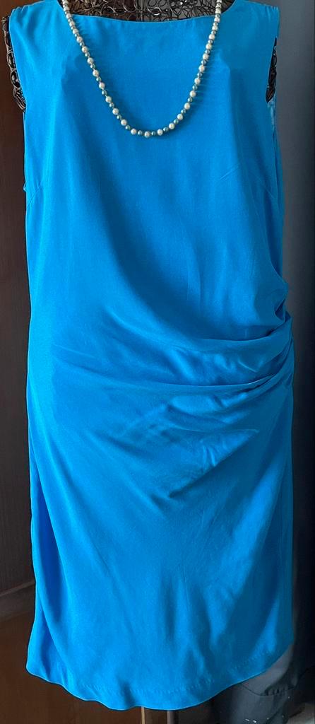 Talking French 42 Nieuw knappe jurk m detail, Kleding | Dames, Jurken, Nieuw, Maat 42/44 (L), Blauw, Onder de knie, Ophalen of Verzenden