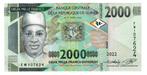 2000 Guinese Franc biljet (2022) UNC, Ophalen of Verzenden, Guinee
