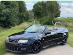 Saab 9-3 Cabrio Aero 2.0 Turbo, Auto's, Voorwielaandrijving, Beige, Cabriolet, Zwart