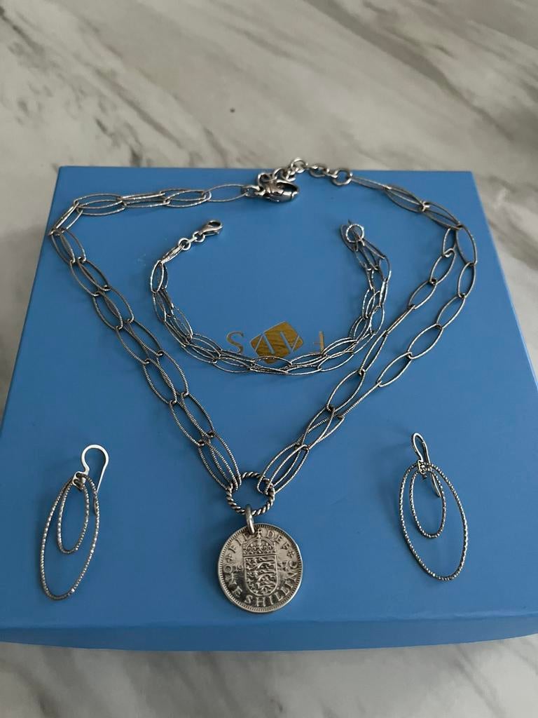 Sibel zilveren set 925, Ophalen of Verzenden, Zo goed als nieuw