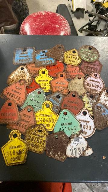 Vieilles plaques taxes velo cyclo mob beschikbaar voor biedingen