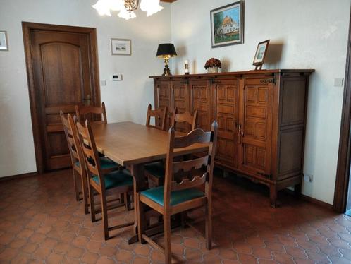 volledige eiken eetkamer, Huis en Inrichting, Barren, Gebruikt, Ophalen