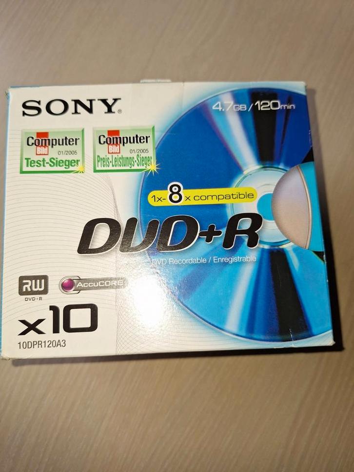 Sony 10DPR120A 9 stuks, Informatique & Logiciels, Disques enregistrables, Neuf, Dvd, Enlèvement ou Envoi