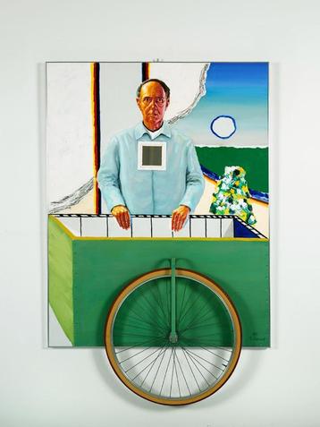 ROGER RAVEEL, zelfportret met karretje, 1981 beschikbaar voor biedingen