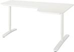 Bureau angle beekant 160x110 blanc, Maison & Meubles, Bureaux, Enlèvement, Utilisé, Bureau
