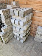 stapelblok gekapt blauwsteen hardsteen 50x12x12, Tuin en Terras, Tegels en Klinkers, Ophalen, Gebruikt, Natuursteen
