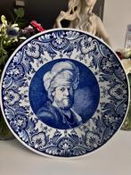 Vintage XL Delfts blauw bord "Man met tulband», Chemkefa, Enlèvement