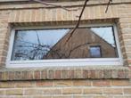 vast raam in duurzame houtsoort - meranti, 120 tot 160 cm, Dubbelglas, Minder dan 80 cm, Zo goed als nieuw