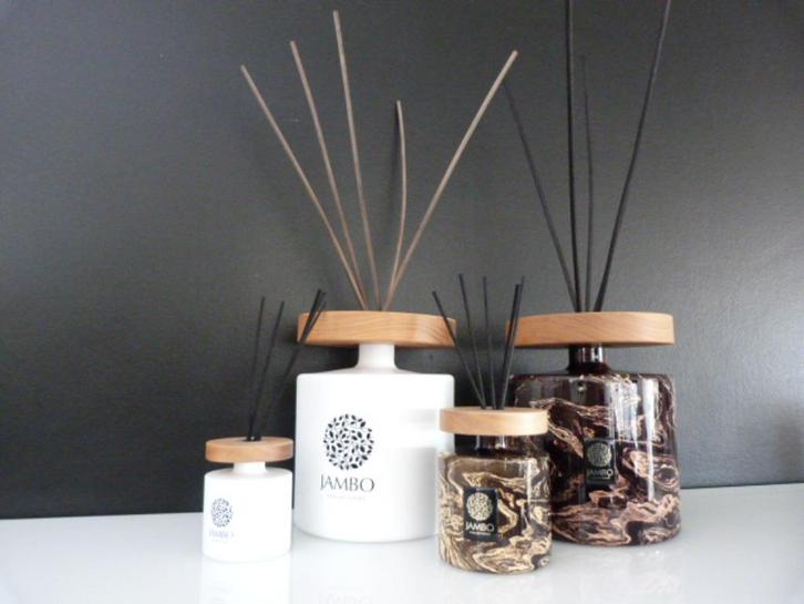 Jambo geur diffusers - prachtig design, Verzamelen, Parfumverzamelingen, Zo goed als nieuw, Gevuld, Ophalen of Verzenden
