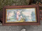 Drie kaders met religieuze prenten, Ophalen