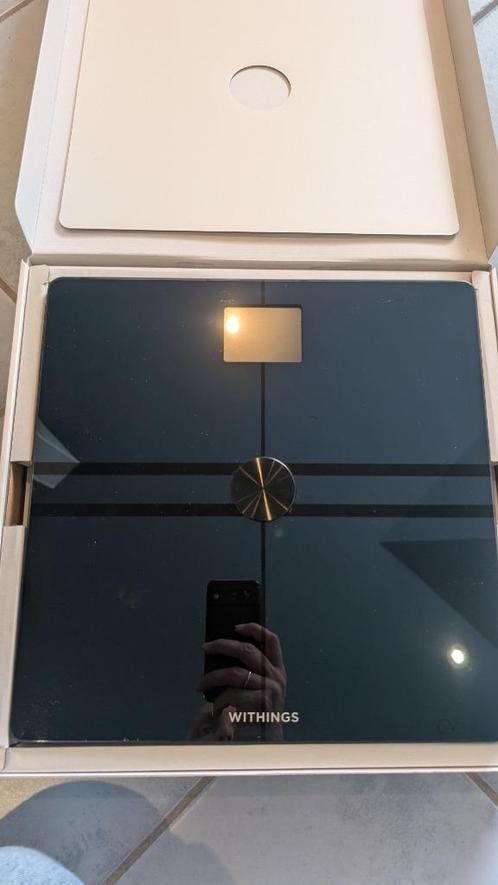 Withings Body Comp Zwart slimme weegschaal, Elektronische apparatuur, Weegschalen, Nieuw, Digitaal, Personenweegschaal, 1 tot 500 gram