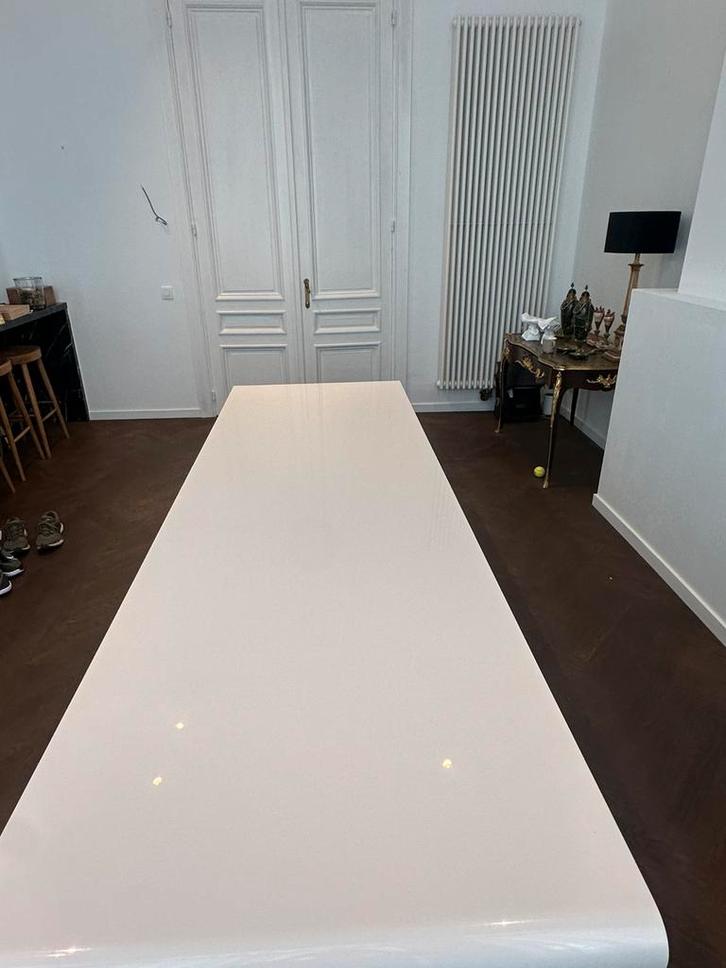 MDF italia door Xavier Lust, Huis en Inrichting, Tafels | Eettafels, Gebruikt, 50 tot 100 cm, 200 cm of meer, Rechthoekig, Metaal