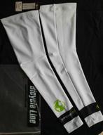 Witte BIKEAID wielren beenstukken / fiets beenwarmers, Fietsen en Brommers, Fietsaccessoires | Fietskleding, Ophalen of Verzenden