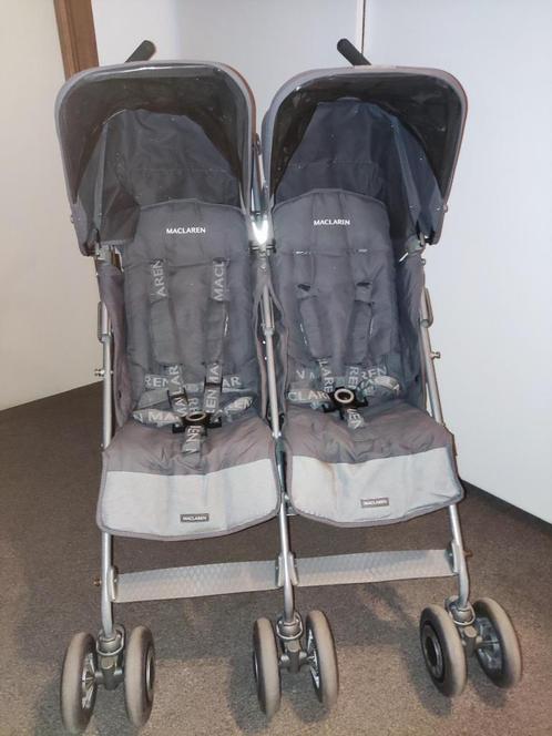 Dubbele buggy Maclaren Twin Techno tweeling tweelingbuggy, Kinderen en Baby's, Buggy's, Zo goed als nieuw, Maclaren, Duomodel