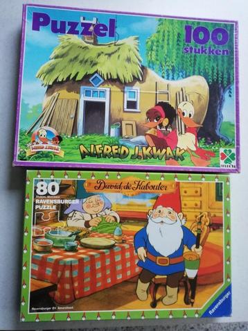 puzzel david de kabouter en alfred j.kwak beschikbaar voor biedingen